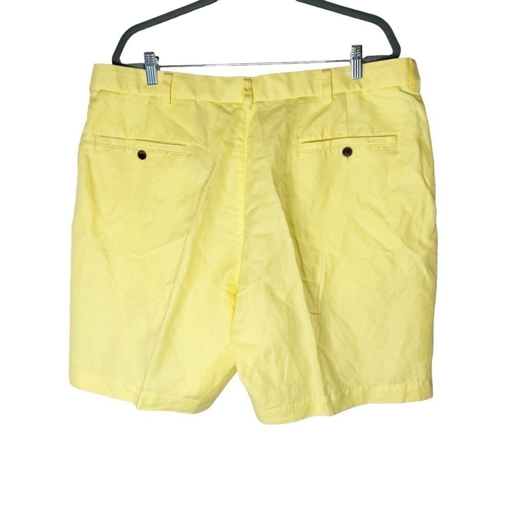 Brooks Brothers Linen Blend Yellow Shorts 40 - Picture 4 of 9
